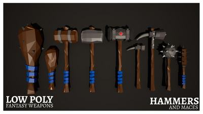 Low Poly Fantasy: Weapons Pack 