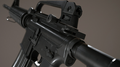 Animated FPS M4A1 Assault Rifle Pack 