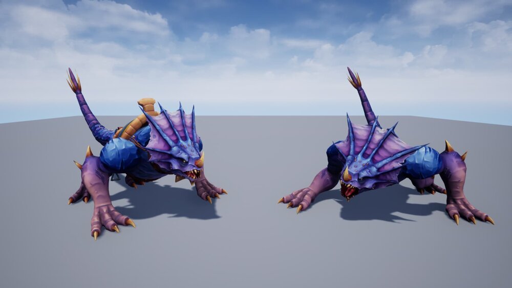 Stylized Fantasy Dinosaur Mount 