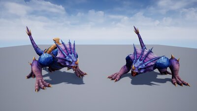 Stylized Fantasy Dinosaur Mount 