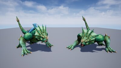 Stylized Fantasy Dinosaur Mount 