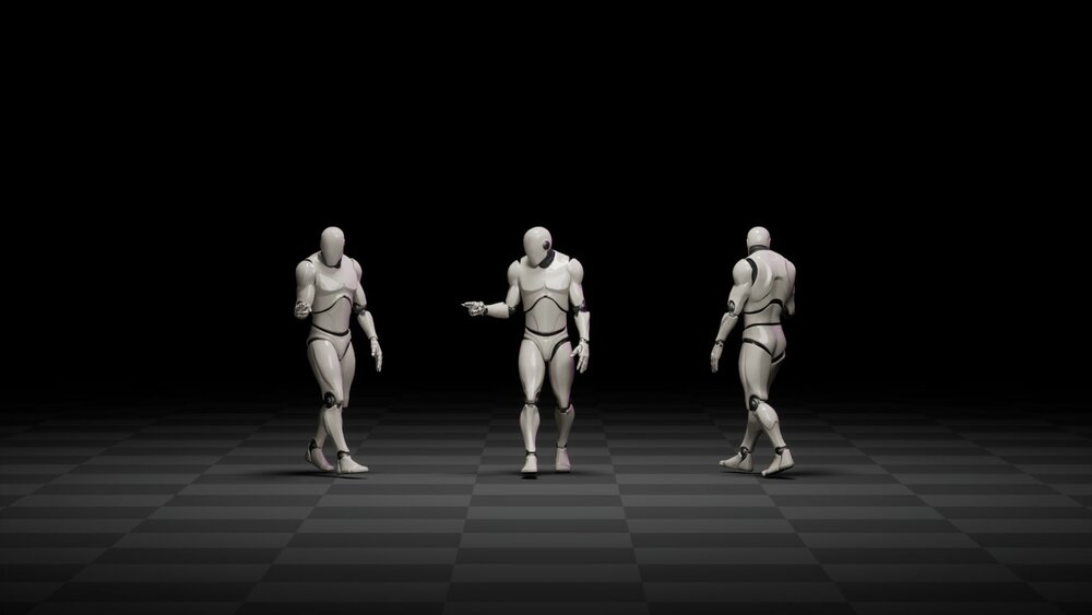 Talk while walking or standing animations 