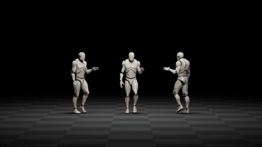 Talk while walking or standing animations 