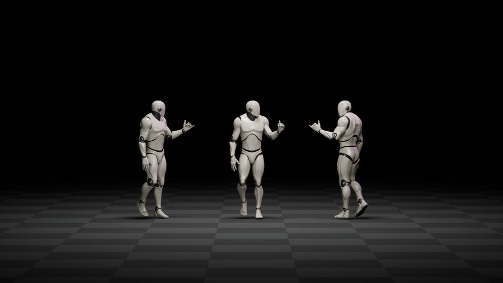 Talk while walking or standing animations 