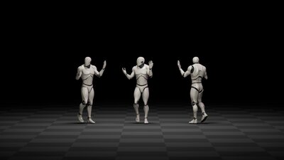 Talk while walking or standing animations 