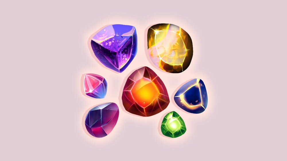 Stones And Gem Icons 