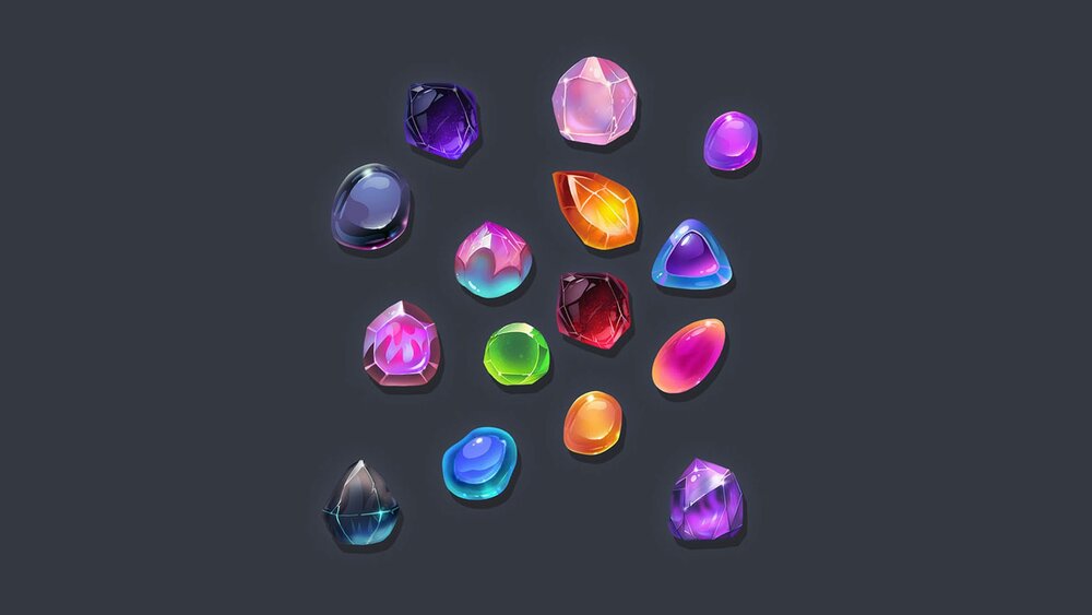 Stones And Gem Icons 