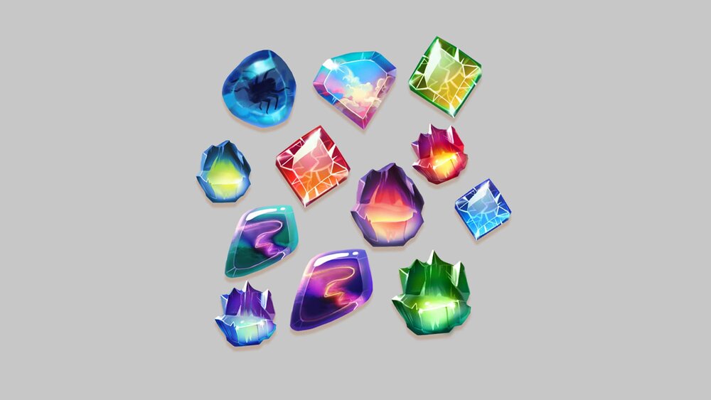 Stones And Gem Icons 