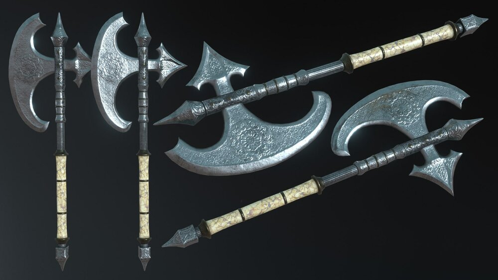 Silver Fantasy Weapon Set 