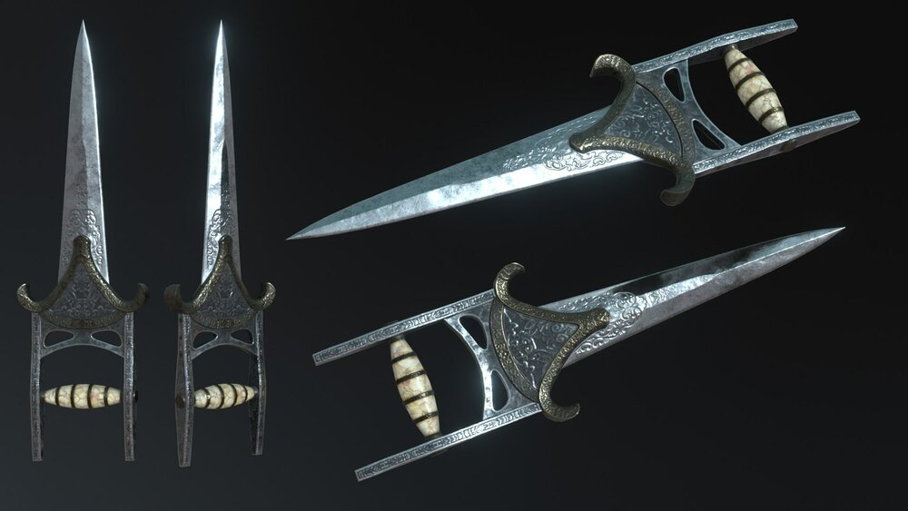 Silver Fantasy Weapon Set 