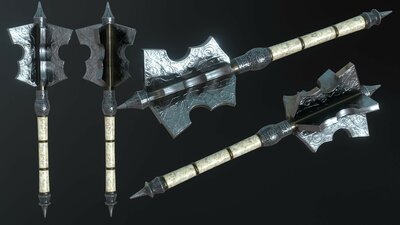 Silver Fantasy Weapon Set 