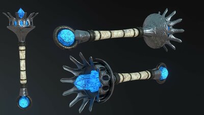 Silver Fantasy Weapon Set 