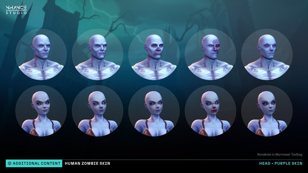 Stylized Human Zombie Customization 