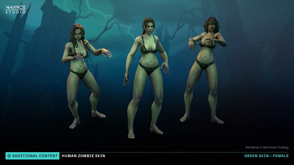 Stylized Human Zombie Customization 