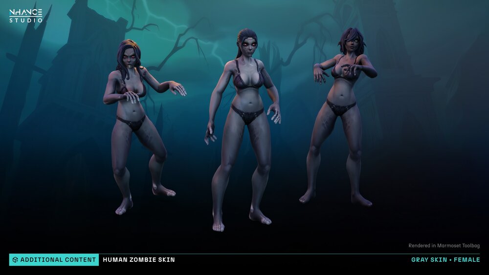 Stylized Human Zombie Customization 