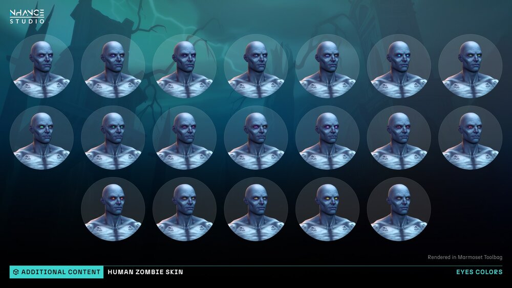 Stylized Human Zombie Customization 