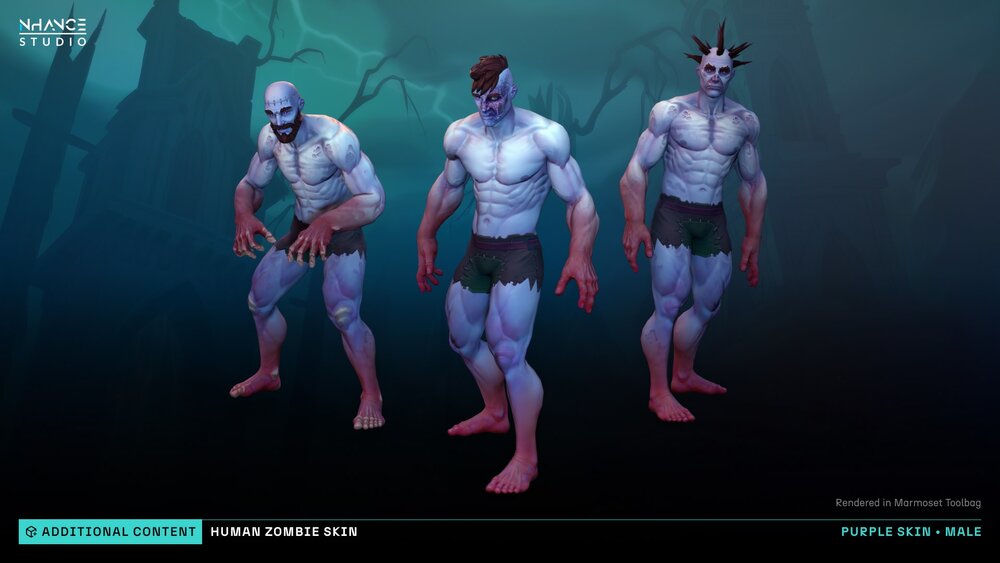 Stylized Human Zombie Customization 