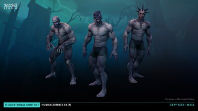 Stylized Human Zombie Customization 