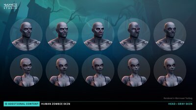 Stylized Human Zombie Customization 