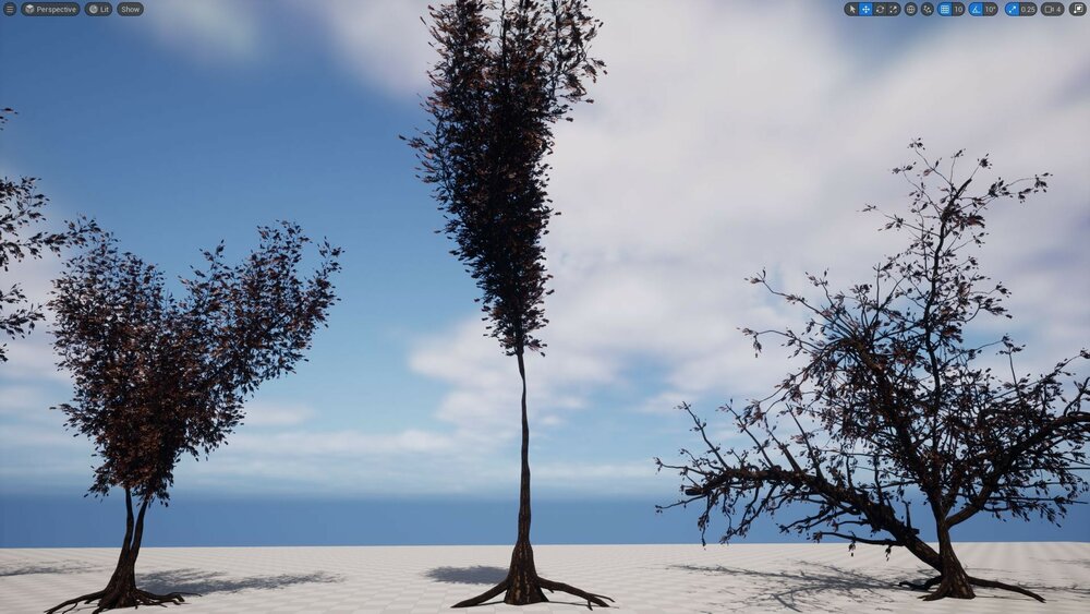 Fire Tree Pack v3 (12Trees) 