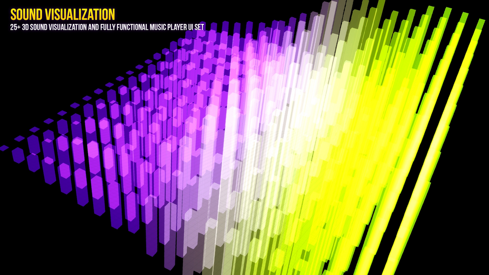 3D Sound Visualization With Music Player UI 