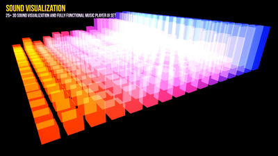 3D Sound Visualization With Music Player UI 