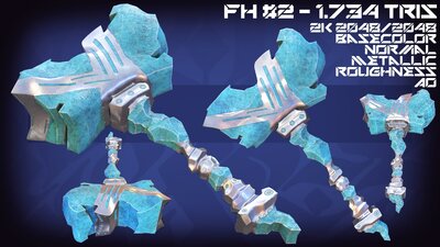 Fantastic Hammers Weapons Asset Pack Vol.1 