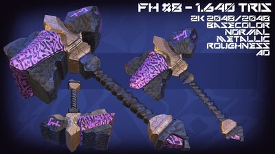 Fantastic Hammers Weapons Asset Pack Vol.1 