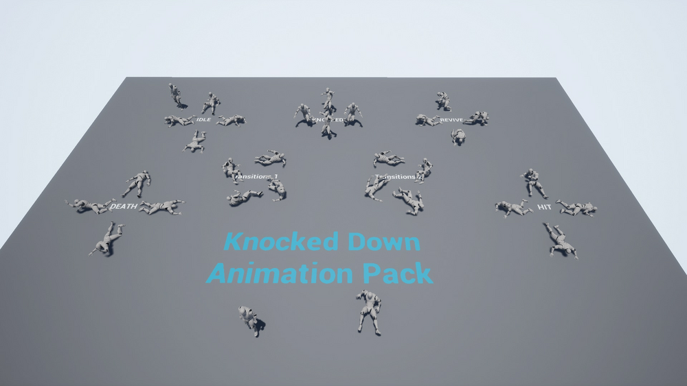 Knocked Down Animation Pack 