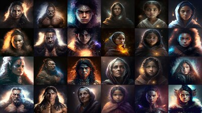 Galaxy Dust - Fantasy Humans 5 - FPS / RPG / Icon Bundle 