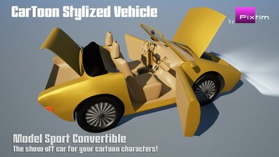 CarToon Vehicle Sport Convertible 