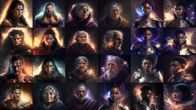 Galaxy Dust - Fantasy Humans 5 - FPS / RPG / Icon Bundle 