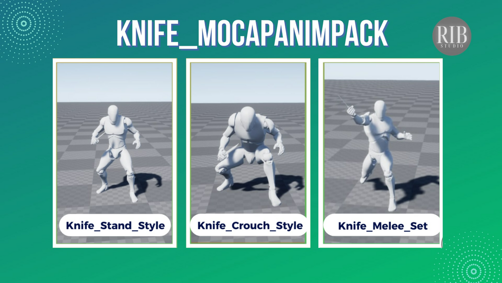 Knife_MocapAnimPack 