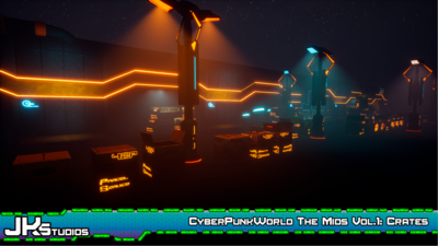 CyberPunkWorld ,The Mids : Animated Crates & Boxes. 