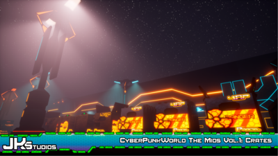 CyberPunkWorld ,The Mids : Animated Crates & Boxes. 