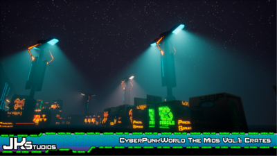 CyberPunkWorld ,The Mids : Animated Crates & Boxes. 