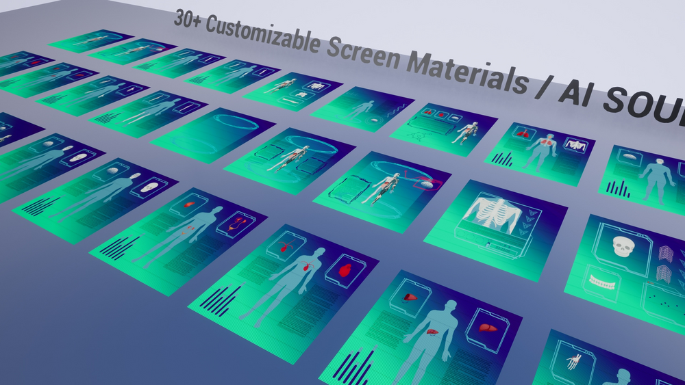 30 Customizable Medical Screen Materials / AI SOURCES 