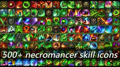 500+ necromancer skill icons 