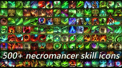 500+ necromancer skill icons 