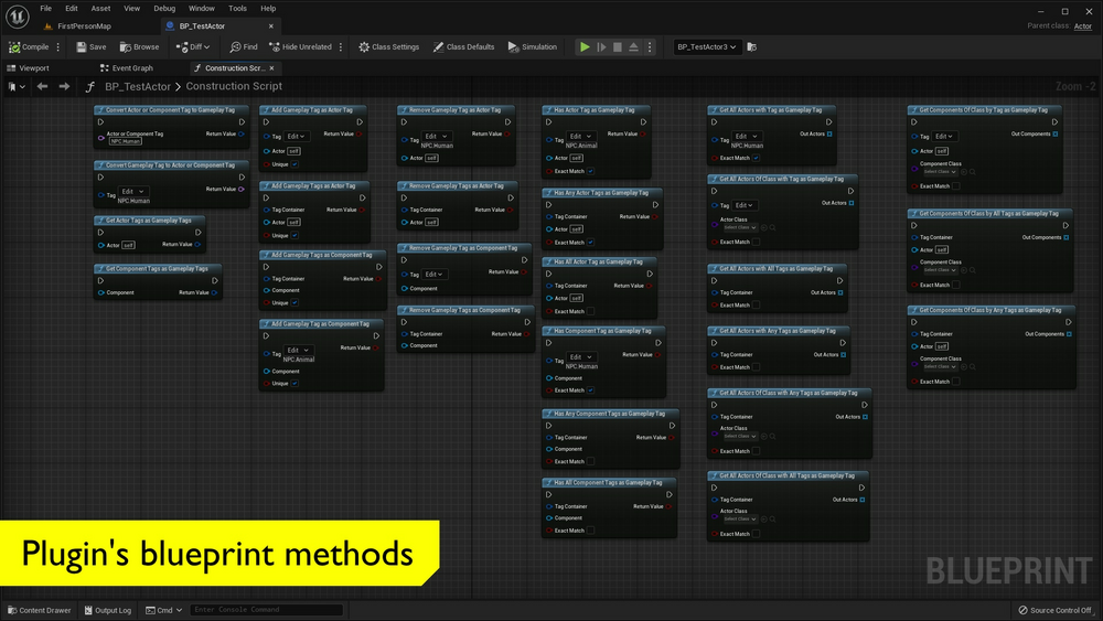 Unified Tags - Coherent Gameplay / Actor / Component Tags 