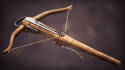 Animated Light Medieval Crossbow 