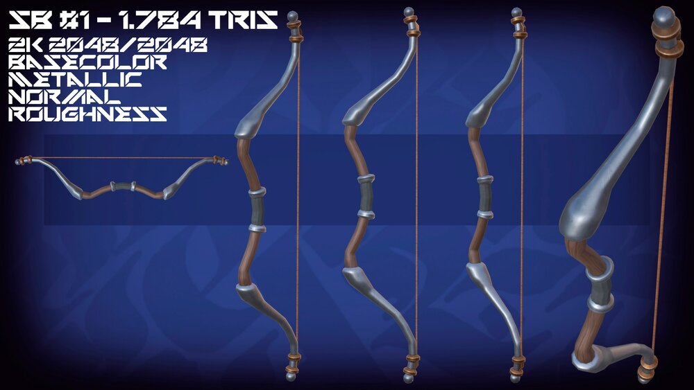 Stylized Bows PBR Asset Pack Vol.1 