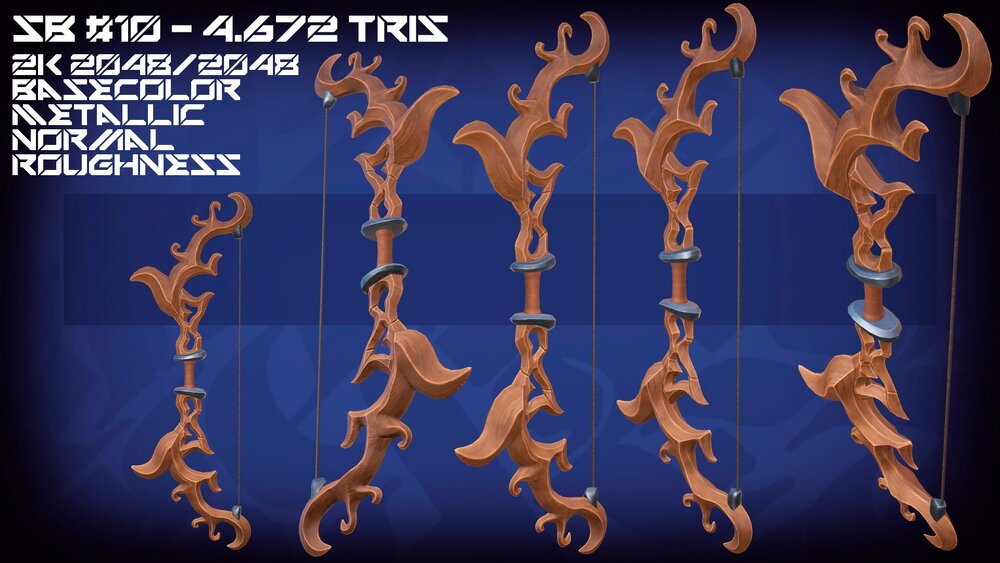 Stylized Bows PBR Asset Pack Vol.1 