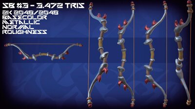 Stylized Bows PBR Asset Pack Vol.1 