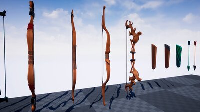 Stylized Bows PBR Asset Pack Vol.1 