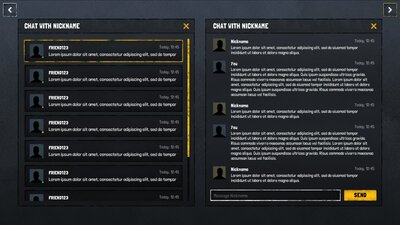 Horror / Grunge / Military Dark GUI / UI KIT + psd/ai source files 