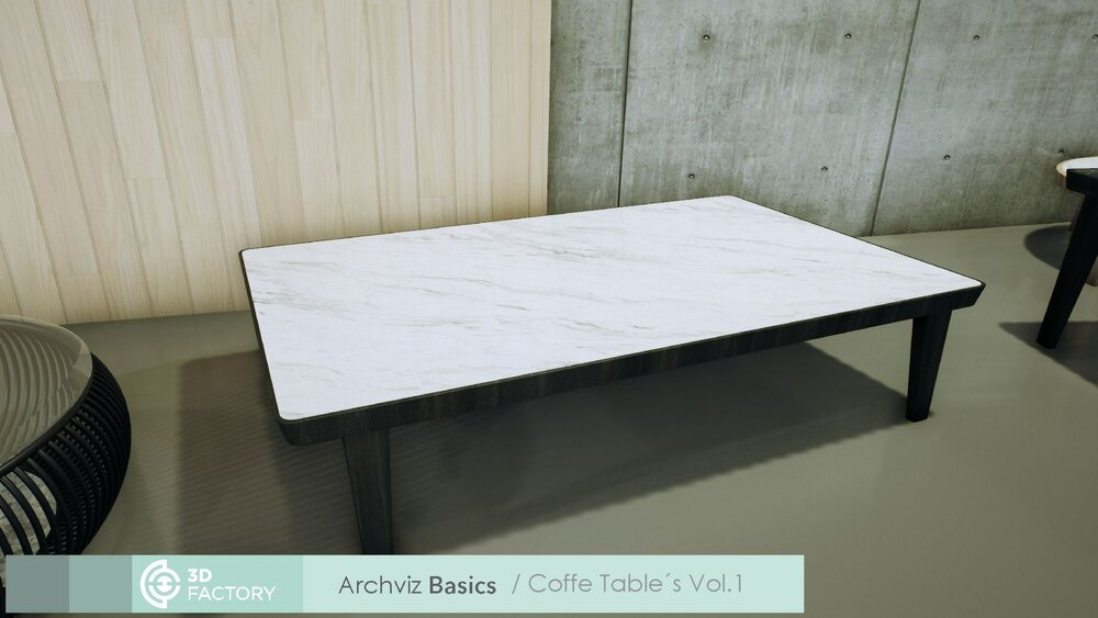 ArchViz Basics - Coffee Table Pack 