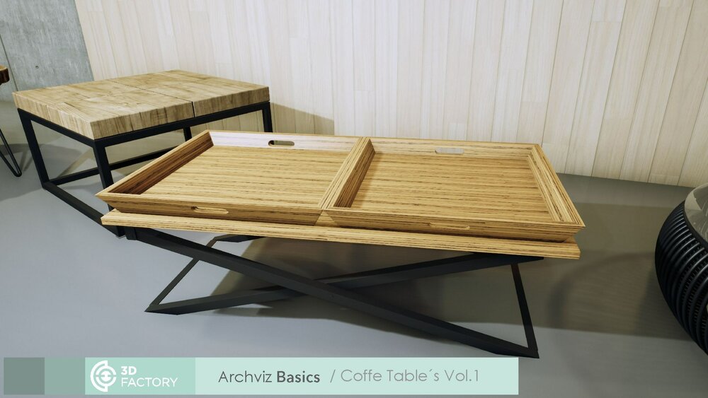 ArchViz Basics - Coffee Table Pack 