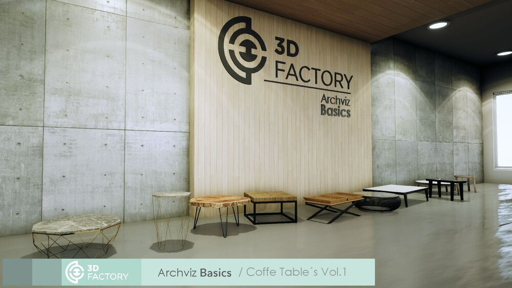 ArchViz Basics - Coffee Table Pack 