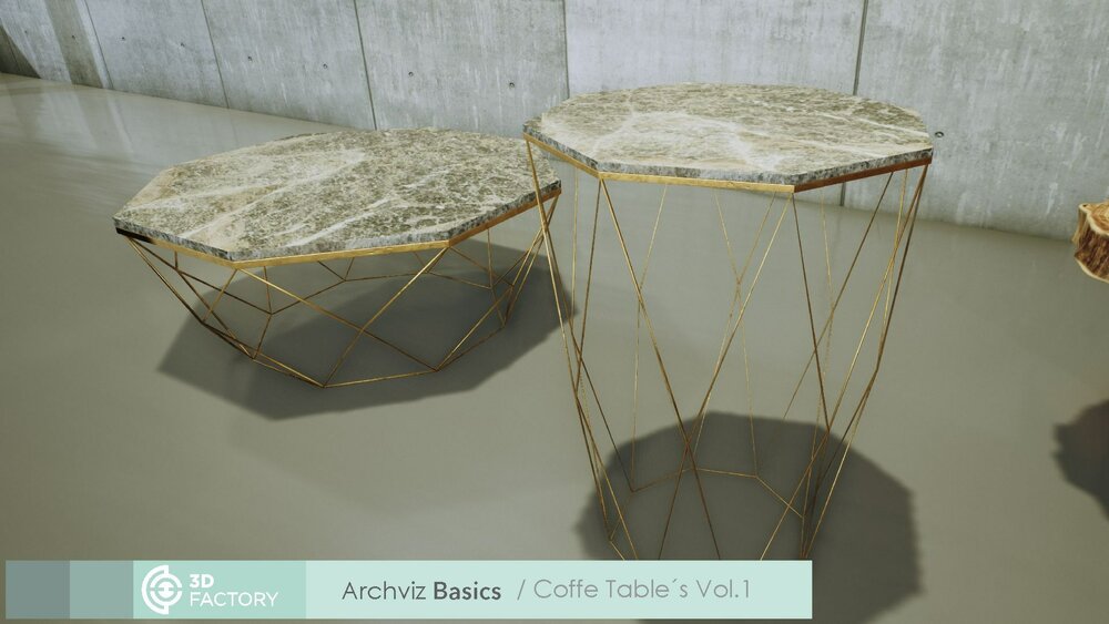 ArchViz Basics - Coffee Table Pack 